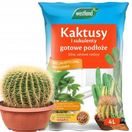 Ziemia do kaktusów z seramis 4l Westland