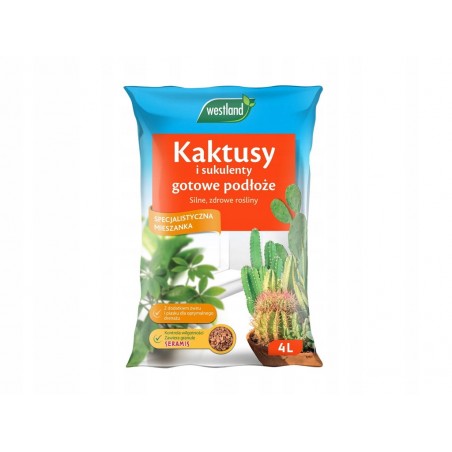 Ziemia do kaktusów z seramis 4l Westland