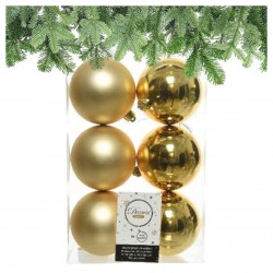 Bombki nietłukące złote...