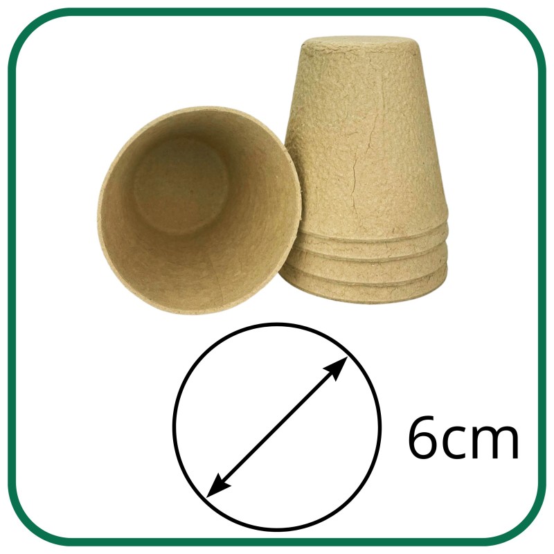 Doniczka torfowa 6cm okrągła 60szt