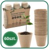 Doniczka torfowa 6cm okrągła 60szt