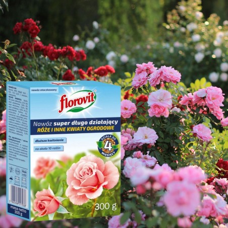 Nawóz róże i inne kwiaty ogrodowe 300g Florovit