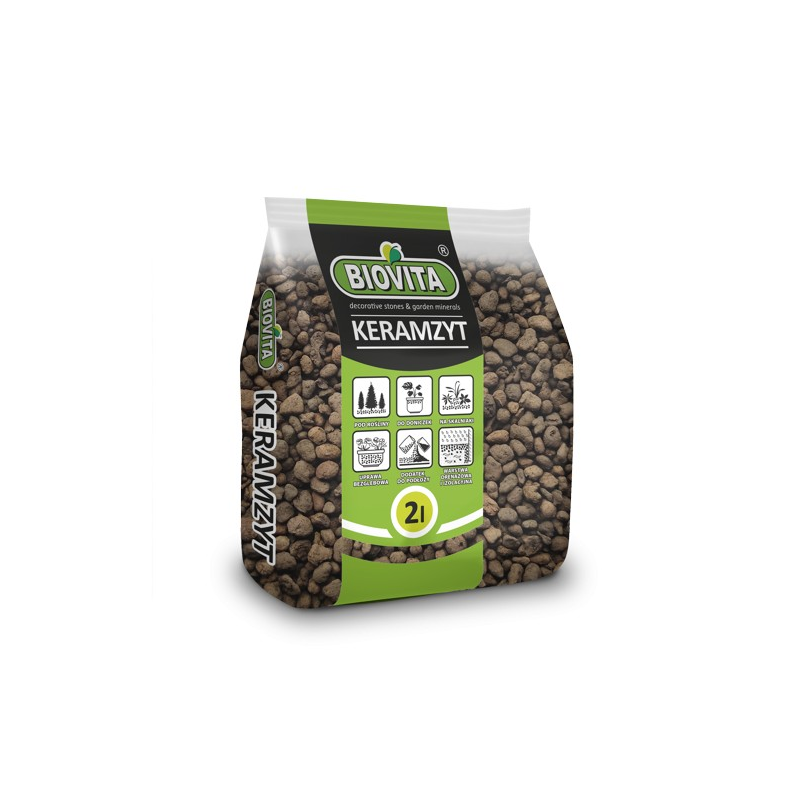 Keramzyt  drobny 4-8mm drenaż 2l Biovita