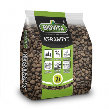 Keramzyt  drobny 4-8mm drenaż 2l Biovita