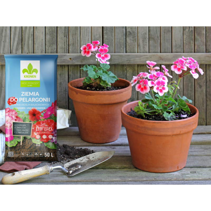 Ziemia do pelargonii 20L z nawilżaczem Kronen