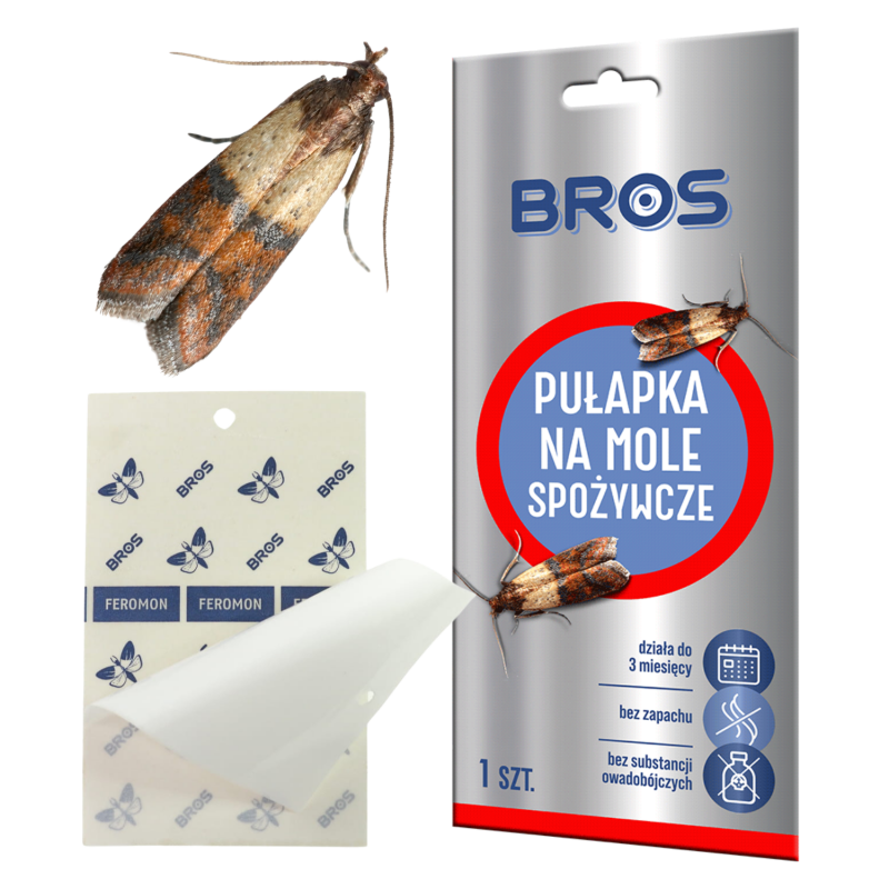 Lep na mole spożywcze pułapka feromonowa 1szt Bros