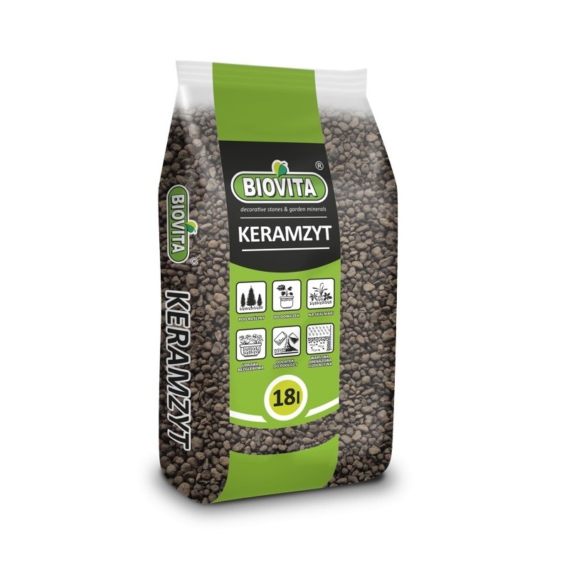 Keramzyt drobny 4-8mm 18l Biovita