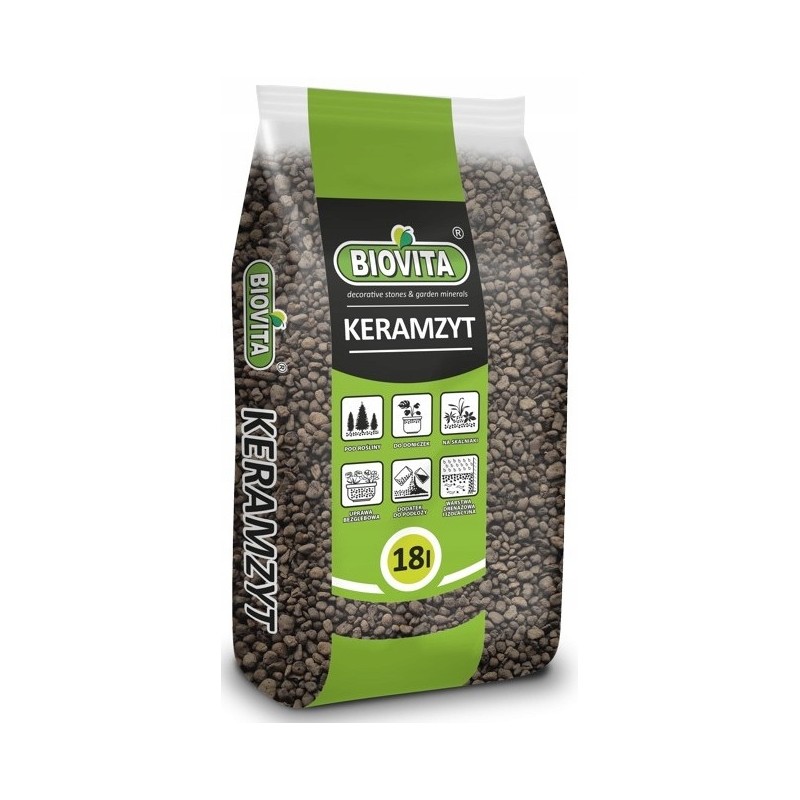 Keramzyt drobny 4-8mm 18l Biovita