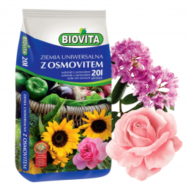 ZIEMIA UNIWERSALNA PODŁOŻE Z NAWOZEM OSMOVITEM AŻ 20L BIOVITA