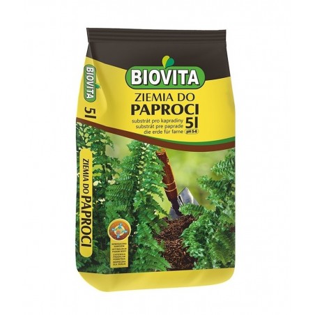 PODŁOŻE ZIEMIA DO PAPROCI z nawozem 5L Biovita