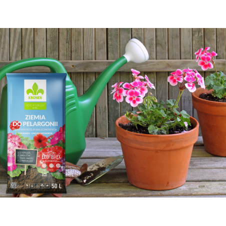 Ziemia do pelargonii z nawilżaczem 50L Kronen