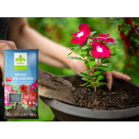Ziemia do pelargonii z nawilżaczem 50L Kronen