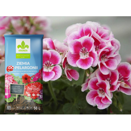 Ziemia do pelargonii z nawilżaczem 50L Kronen