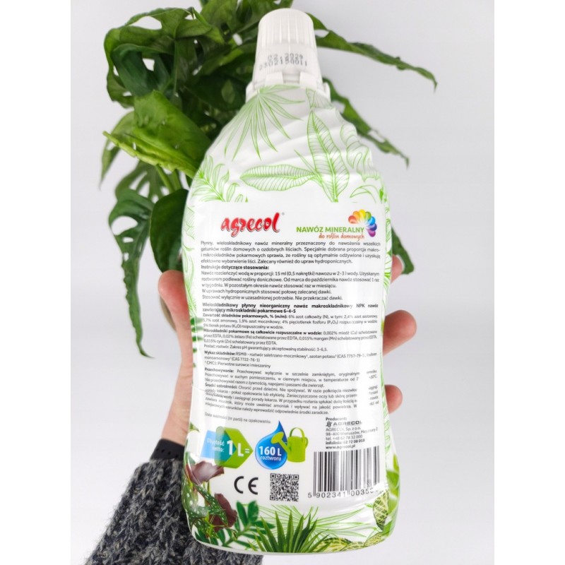 Nawóz mineral do roślin domowych 1L Agrecol