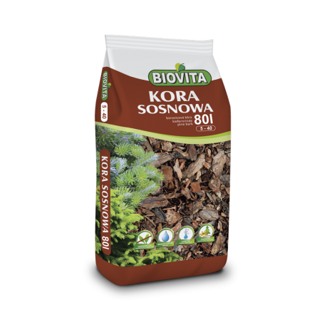 Kora sosnowa mielona 5-40mm 80L Biovita