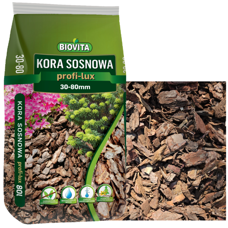 Kora sosnowa Profi-Lux 30-80mm 80L Biovita
