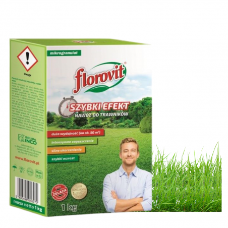 Nawóz do trawników szybki efekt 1kg Florovit