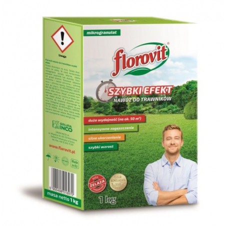 Nawóz do trawników szybki efekt 1kg Florovit