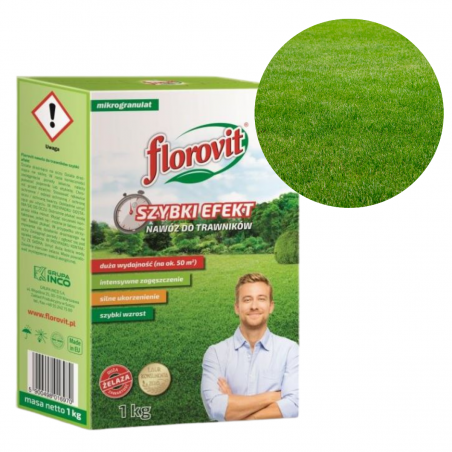 Nawóz do trawników szybki efekt 1kg Florovit