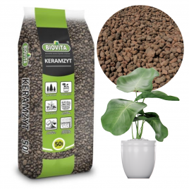 Keramzyt 8-16mm drenaż do doniczek 50L Biovita