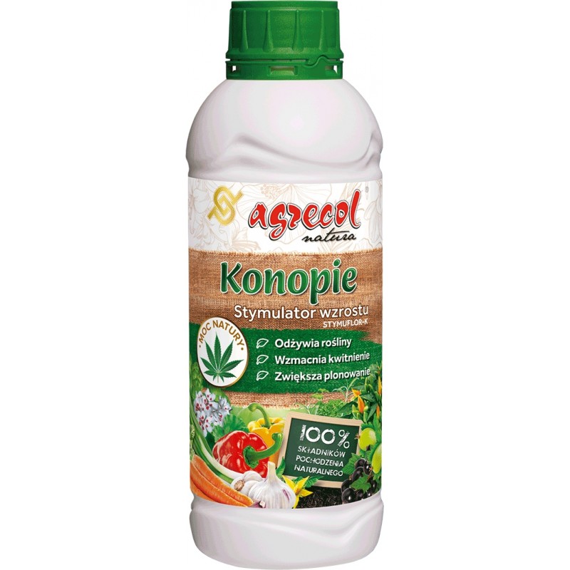 Nawóz konopie stymulator wzrostu roślin 1L Agrecol