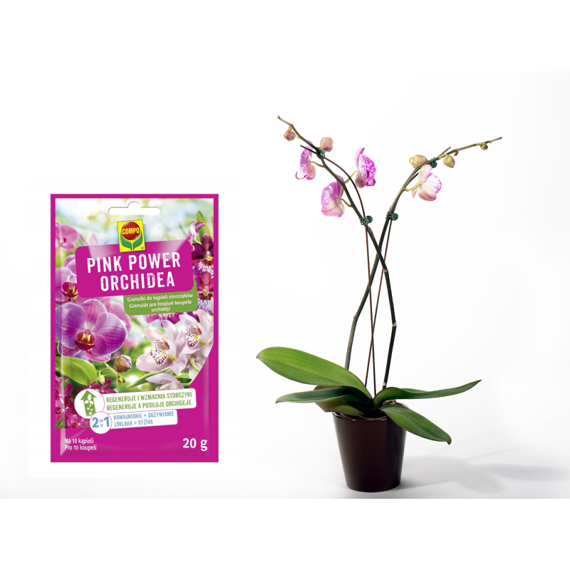 Nawóz do storczyków Pink Power granulki 20g Compo