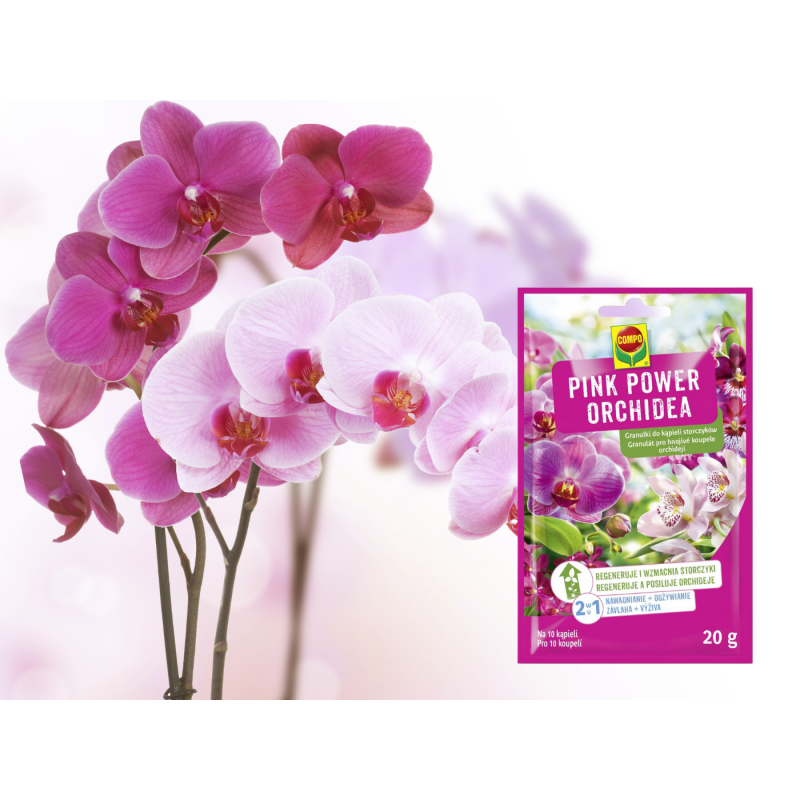 Nawóz do storczyków Pink Power granulki 20g Compo