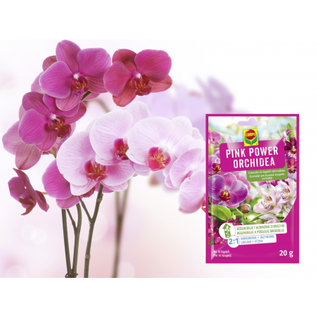 Nawóz do storczyków Pink Power granulki 20g Compo