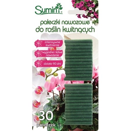 Pałeczki nawozowe do kwitnących 30szt Sumin