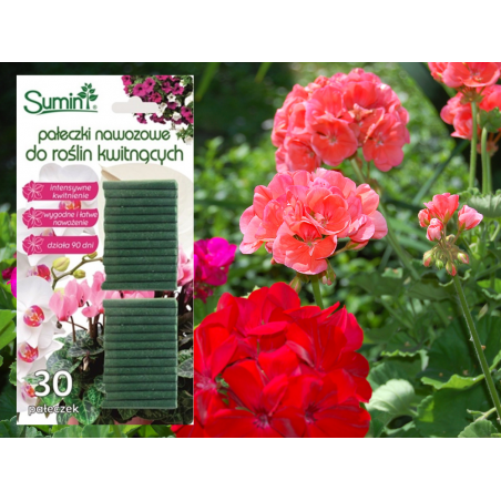 Pałeczki nawozowe do kwitnących 30szt Sumin