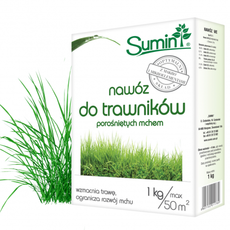 Nawóz do traw z mchem 1kg Sumin