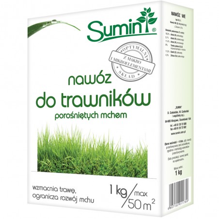 Nawóz do traw z mchem 1kg Sumin