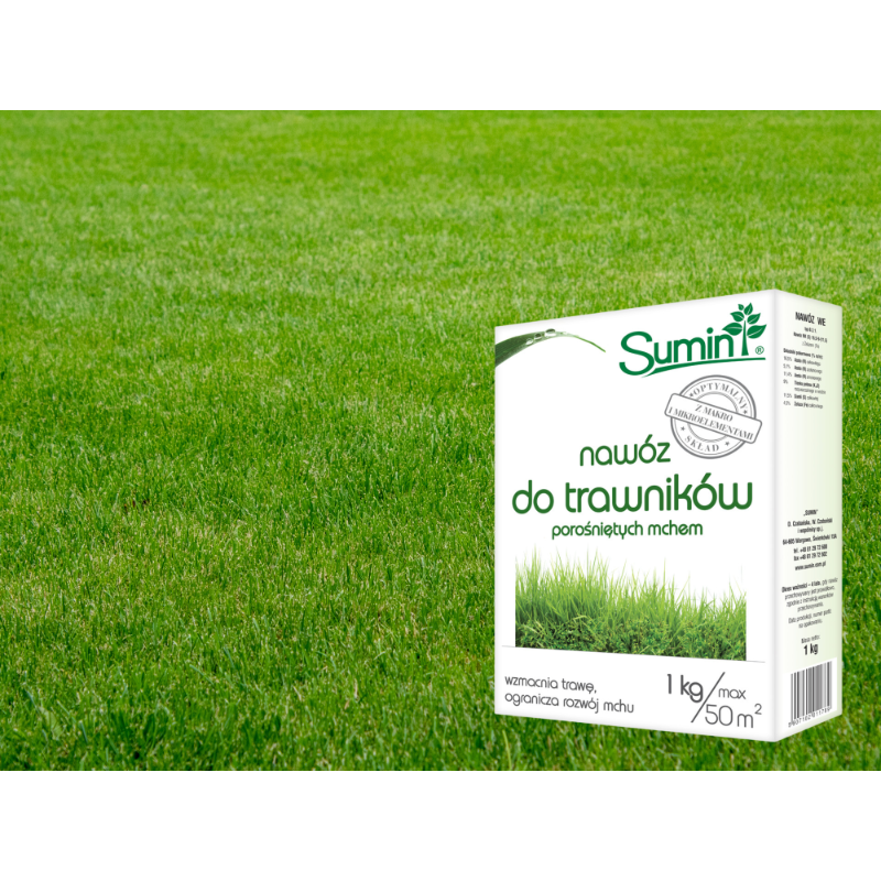 Nawóz do traw z mchem 1kg Sumin
