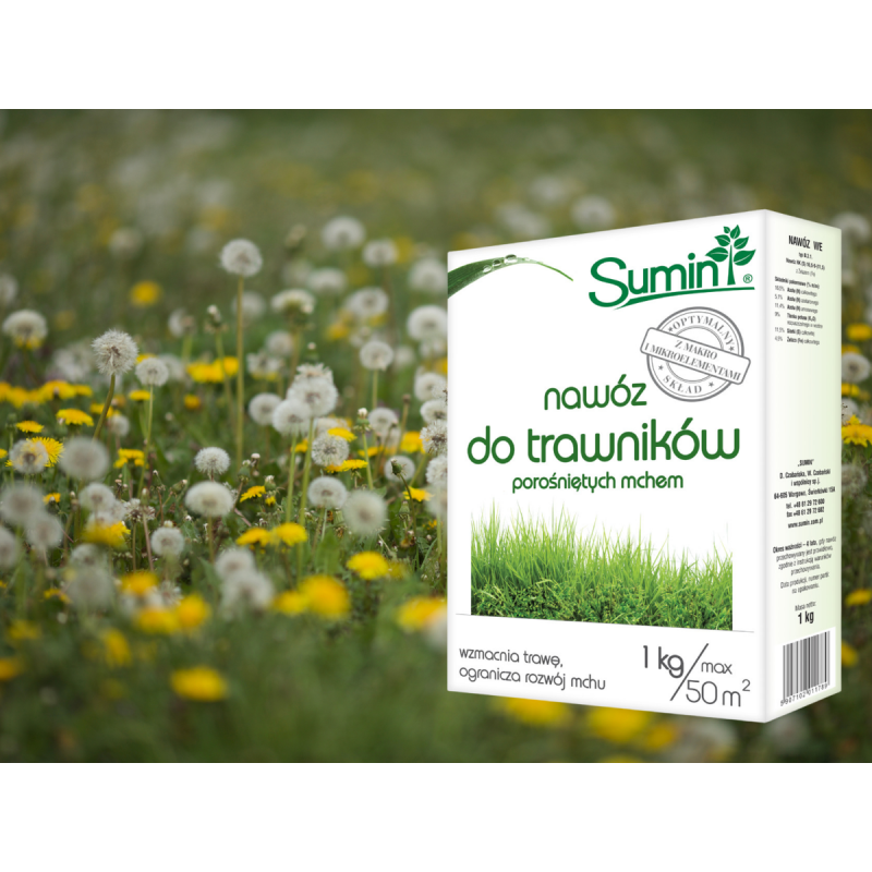 Nawóz do traw z mchem 1kg Sumin