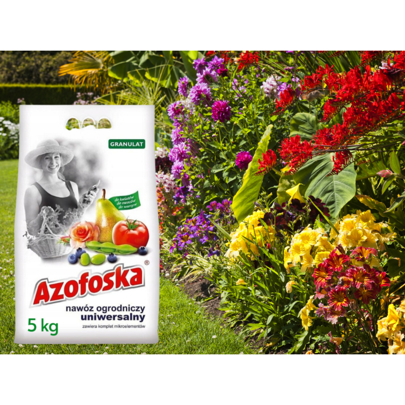 Nawóz azofoska granulat 5kg Florovit